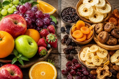 میوه تازه یا میوه خشک؟ کدام ارزش غذایی بیشتری دارد؟